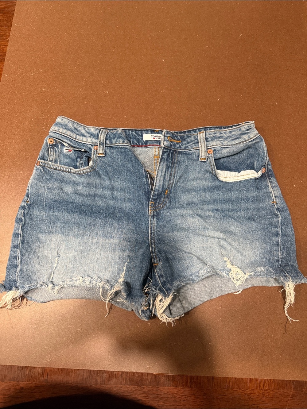 Tommy Hilfiger Distressed Denim Women’s Shorts - Blue